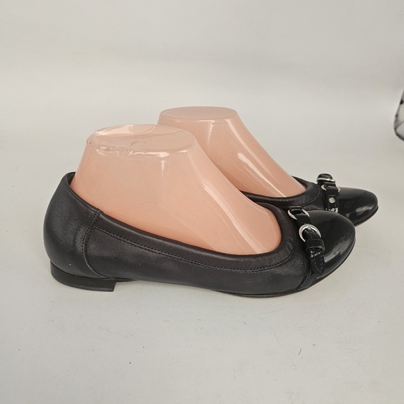 AGL Monika Cap Toe Ballet Flats – Size 38 (US 7.5) Black - Picture 2 of 10